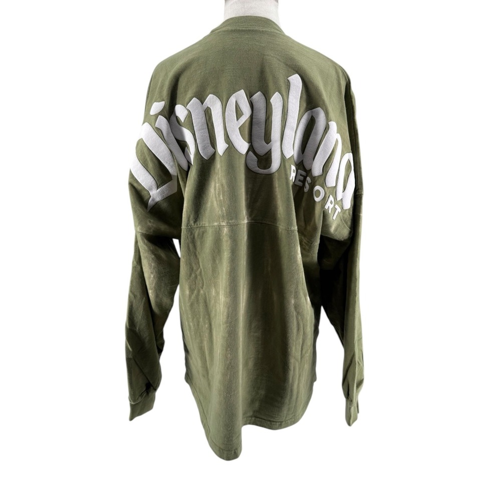 Disney Unisex Green Tie Dye Disneyland Long Sleeve Spirit Jersey Size Medium